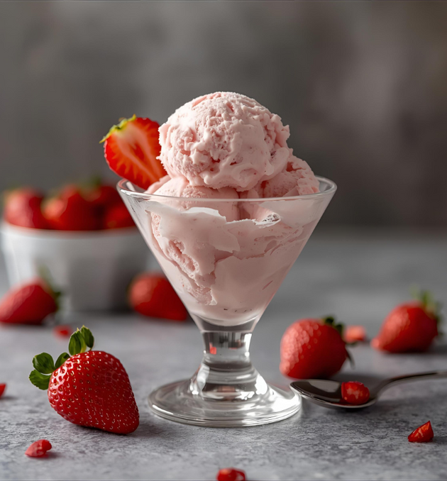 Strawberry ice cream