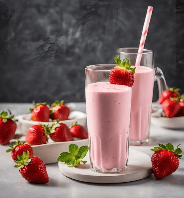 Strawberry Milkshake - Lakshmijuicecentre